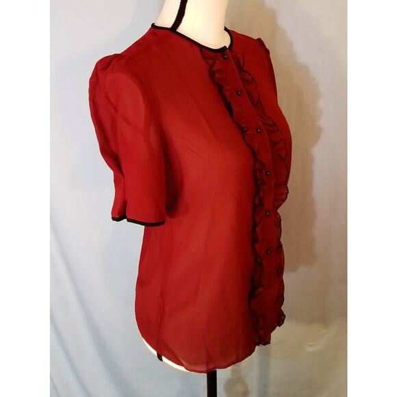 Misty Touch  Vintage, red blouse - Picture 2 of 7